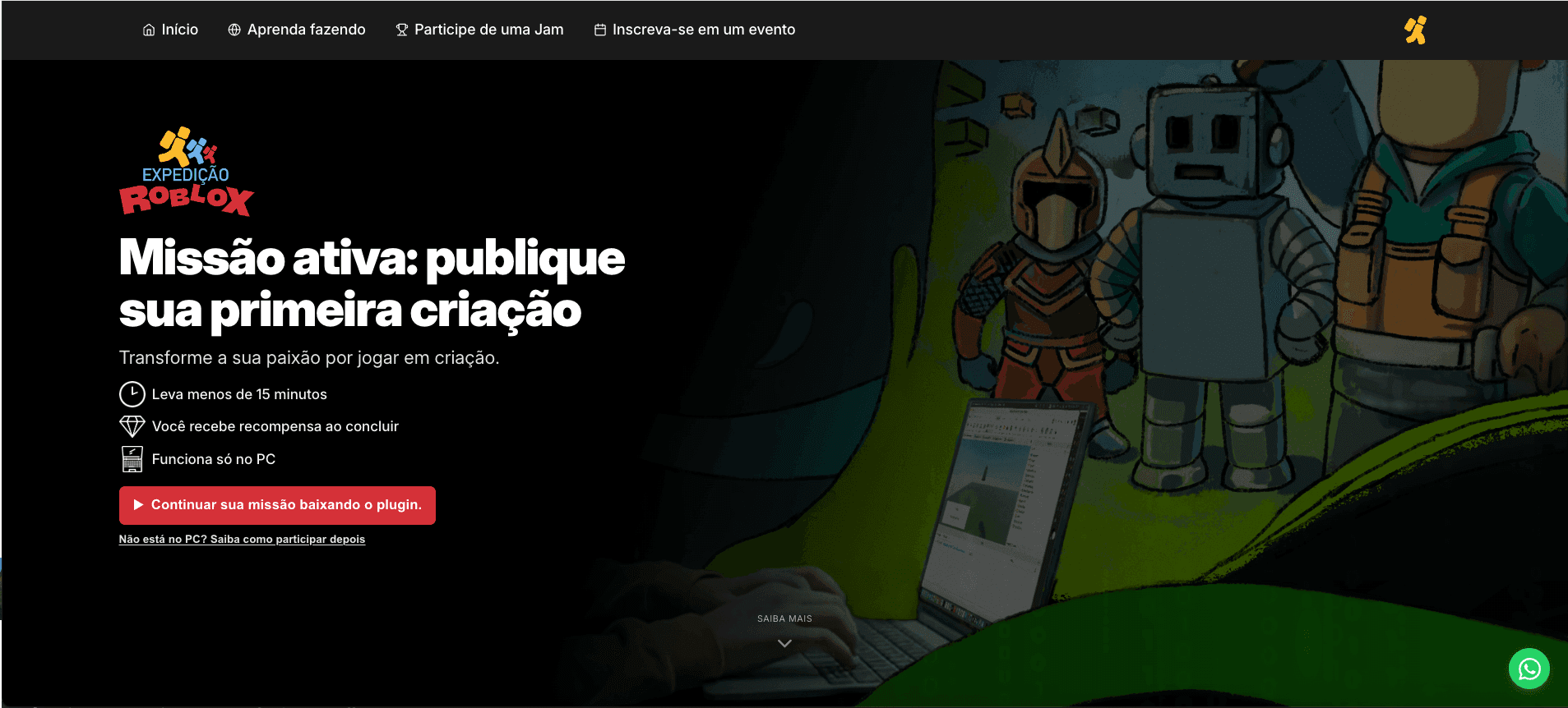 Roblox website redesign